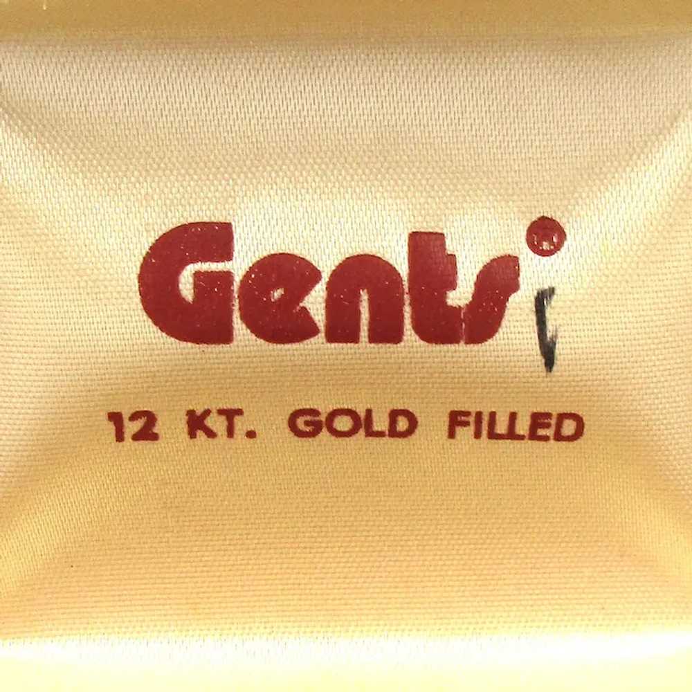 GENTS 12k Gold Filled Jade Horn Pendant Necklace … - image 6