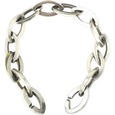 Vintage Scandinavian Designer Large Link Bracelet… - image 1