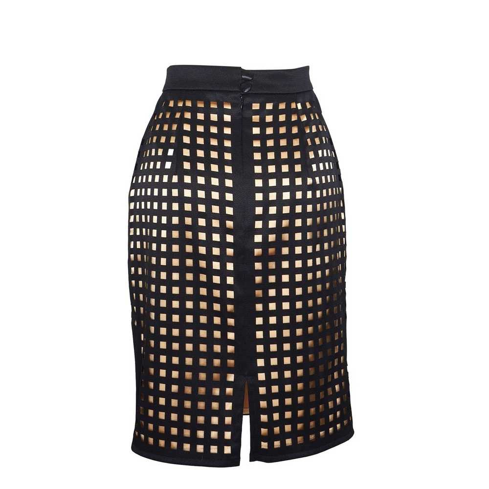 Vintage Northern Star Skirt, Size 2, black and go… - image 4
