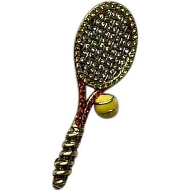 Heidi Daus Tennis Racket Pin - image 1