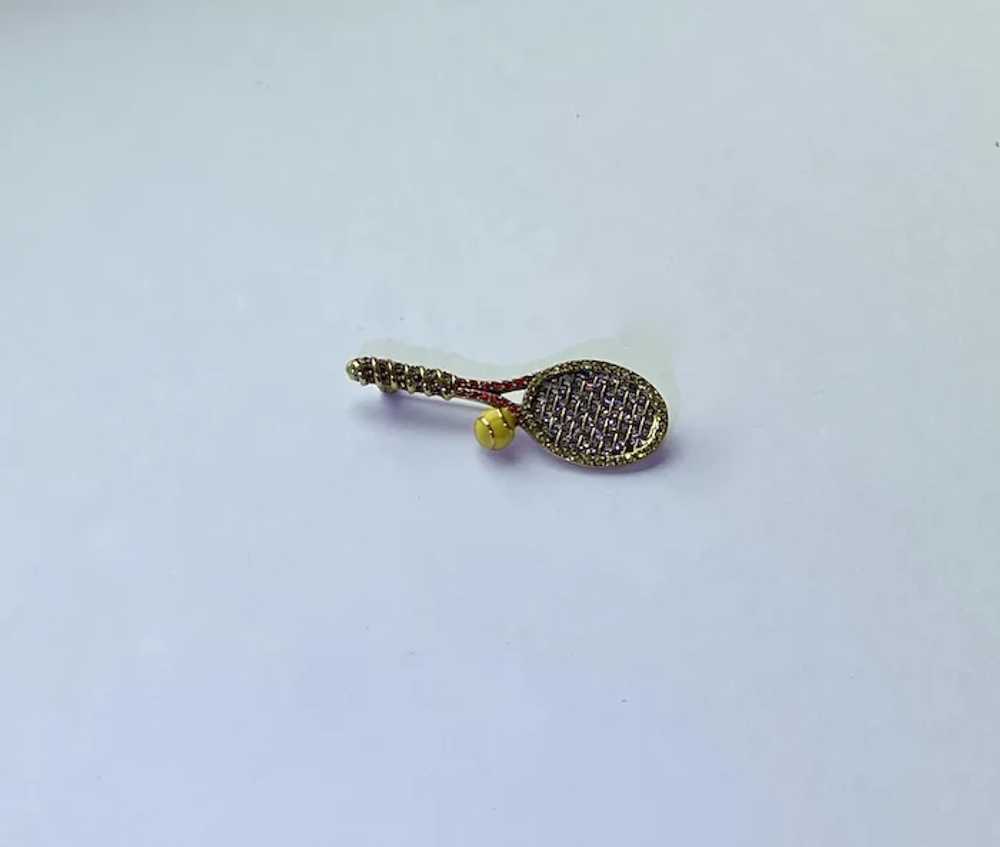 Heidi Daus Tennis Racket Pin - image 2