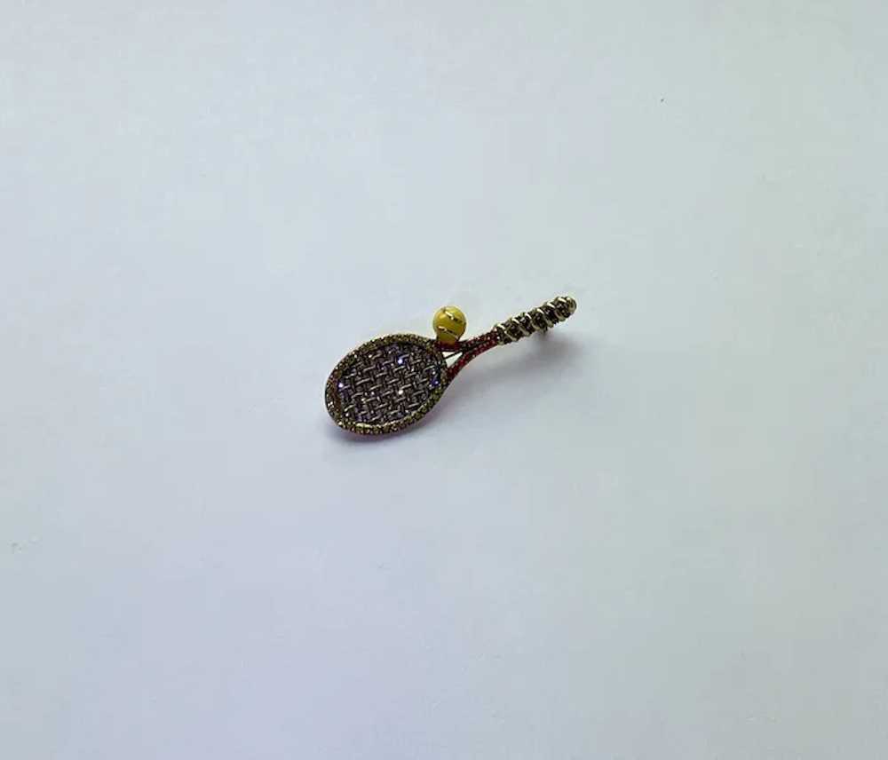 Heidi Daus Tennis Racket Pin - image 3