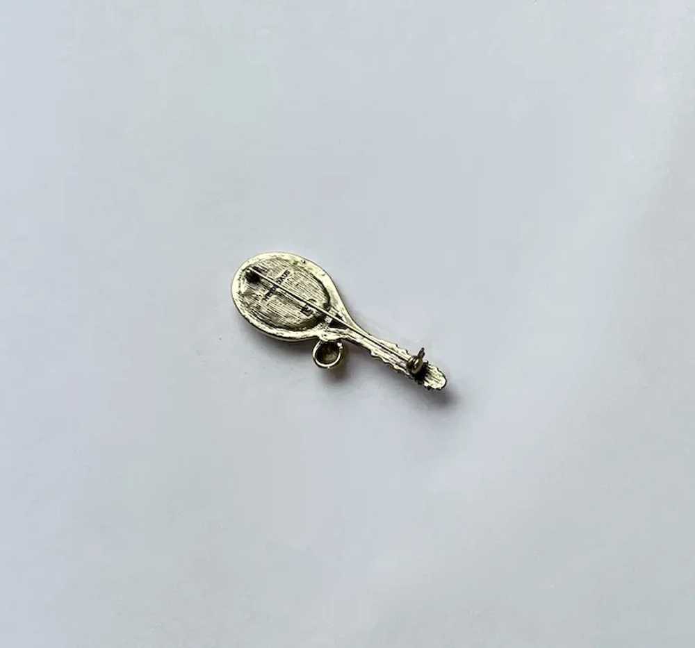 Heidi Daus Tennis Racket Pin - image 4