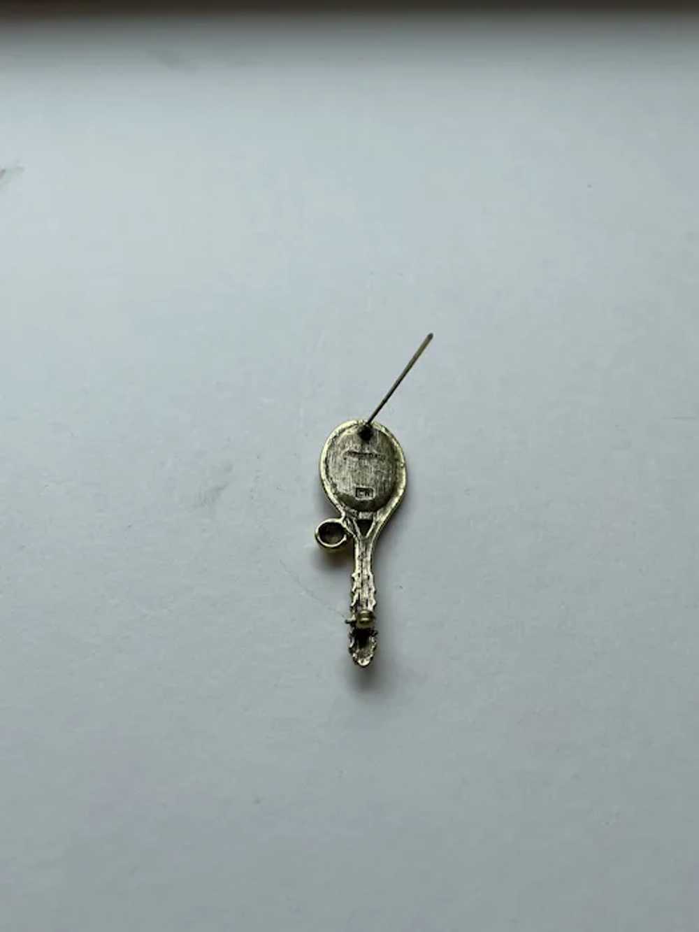 Heidi Daus Tennis Racket Pin - image 7