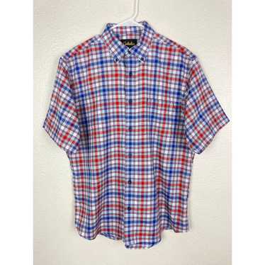 Cabelas Cabelas Plaid Button Down Short Sleeve Shi