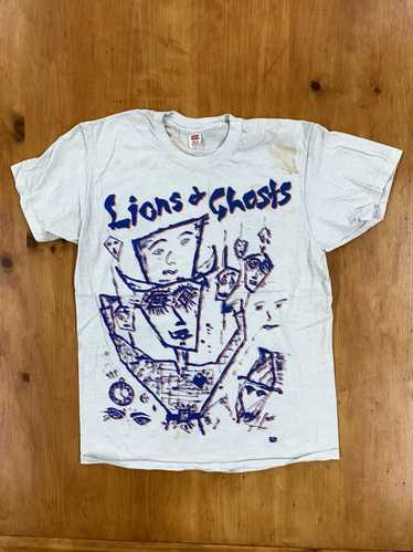 Tee × Tee Shirt × Vintage Vintage 1980s Lions & G… - image 1