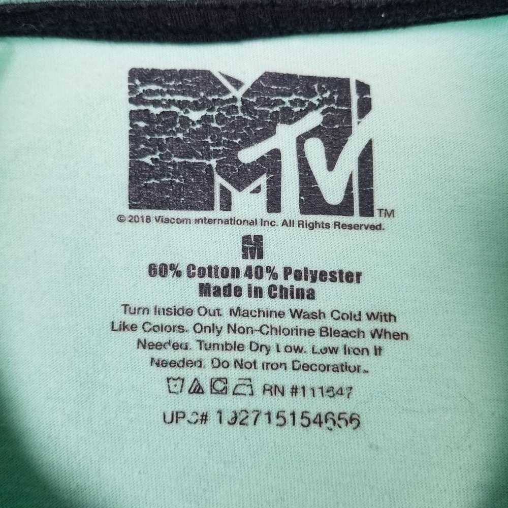 Mtv MTV Mint Green Long Sleeve Shirt Size Medium - image 3