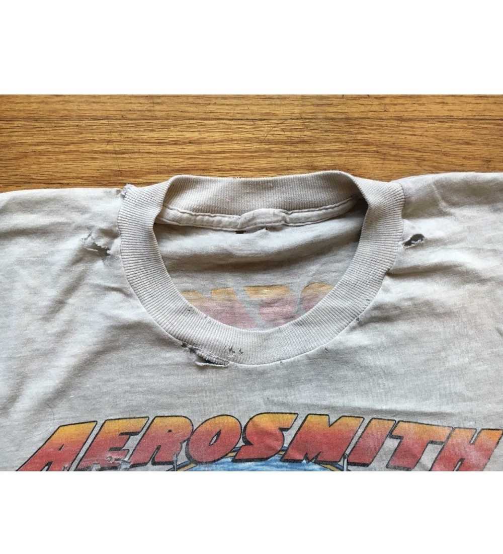 Aerosmith × Vintage Aero Force Tour 1986 worn tee - image 2