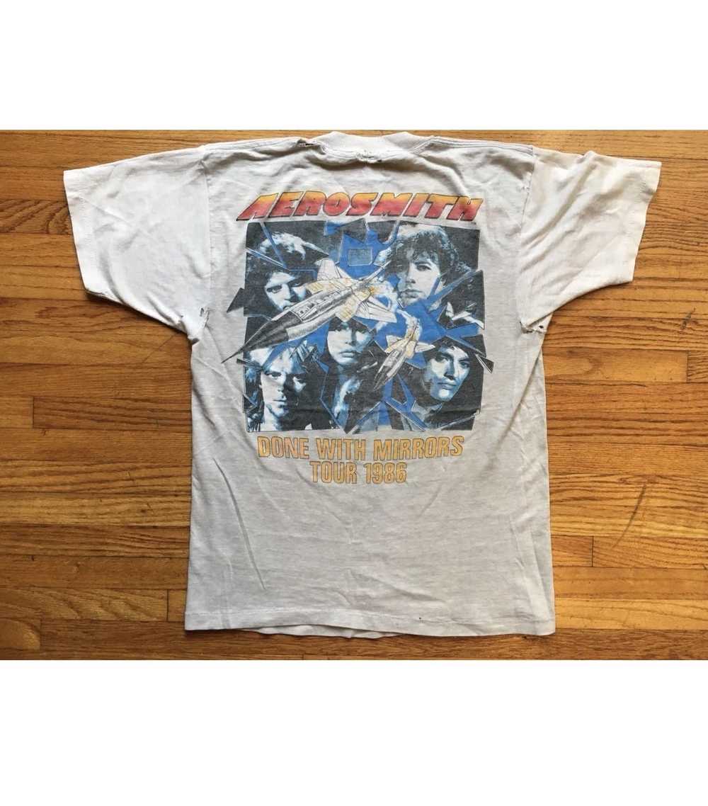 Aerosmith × Vintage Aero Force Tour 1986 worn tee - image 7