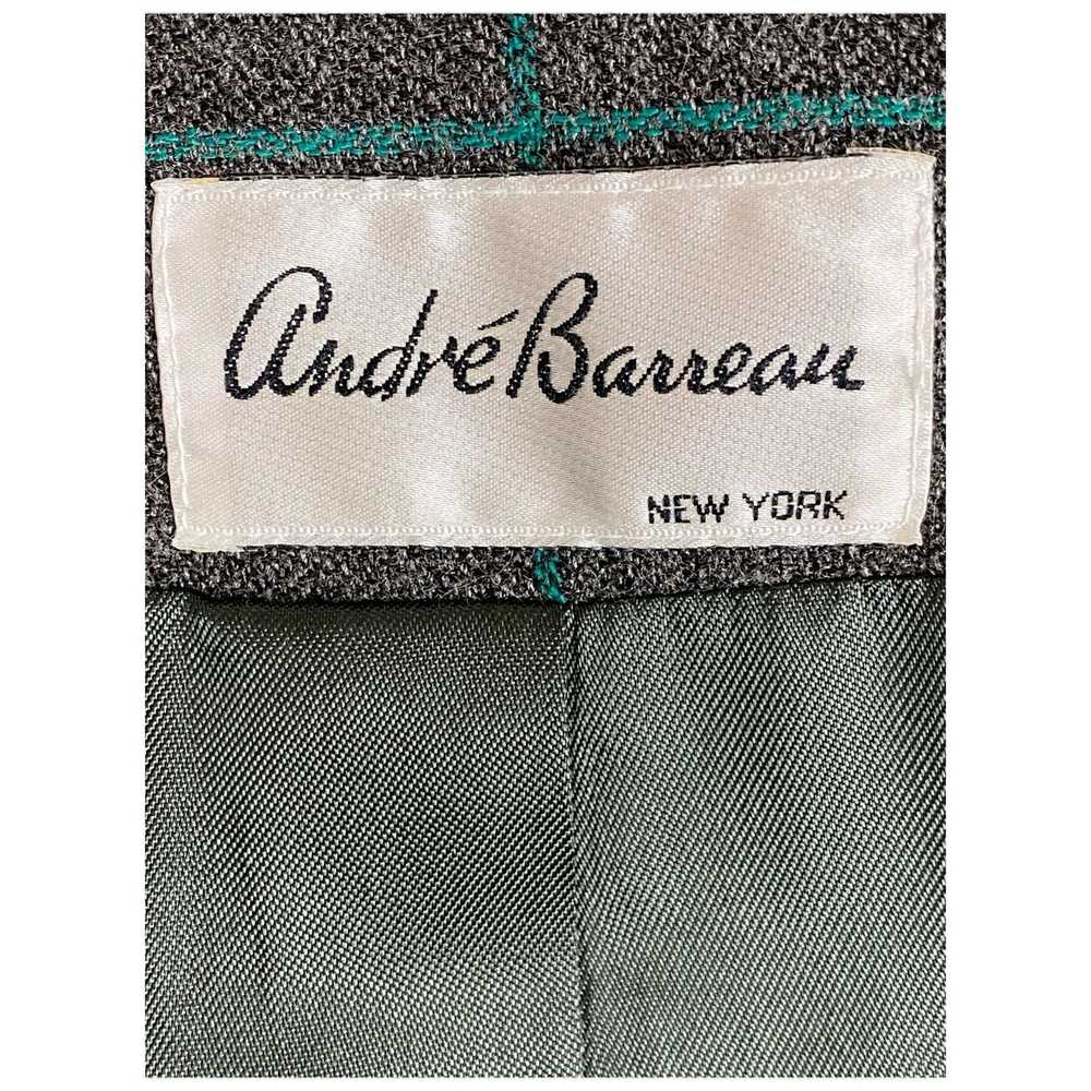 Vintage Vintage André Barreau NY Charcoal Gray w … - image 2