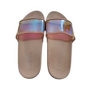 1990s Y2k CHANEL Sport Translucent Clear Jelly Slip on Sandals 