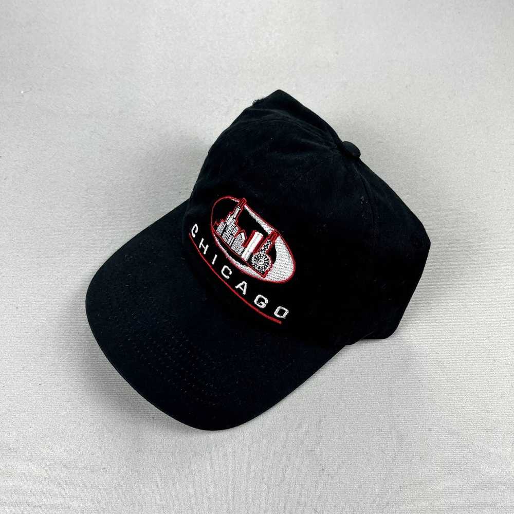 Vintage Vintage Chicago Hat Cap Black Windy City … - image 1