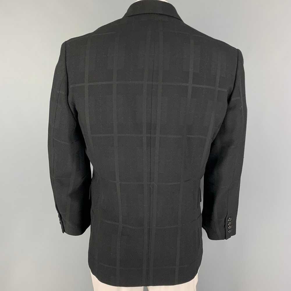 Other Black Silver Window Pane Double Breasted Sp… - image 3