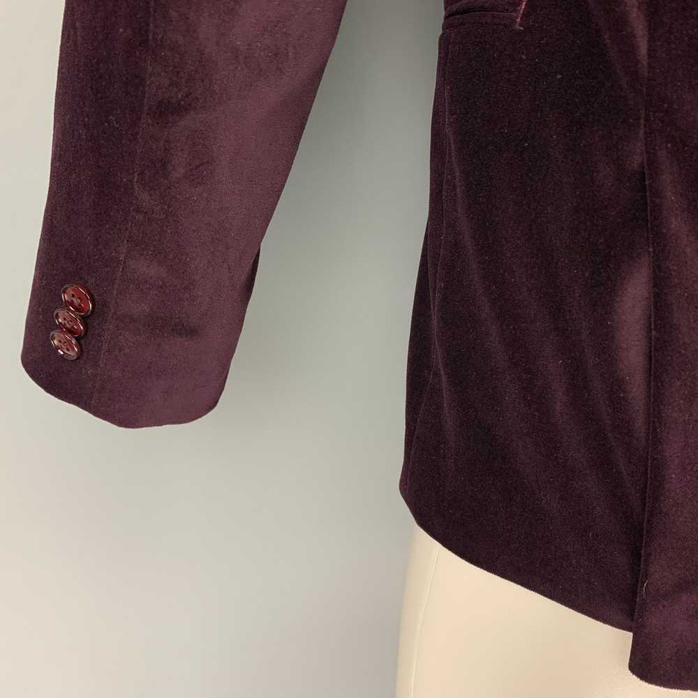 Michael Kors Purple Velvet Cotton Sport Coat - image 4
