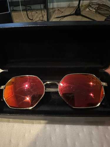 Versace Versace Red Metal Frame Glasses