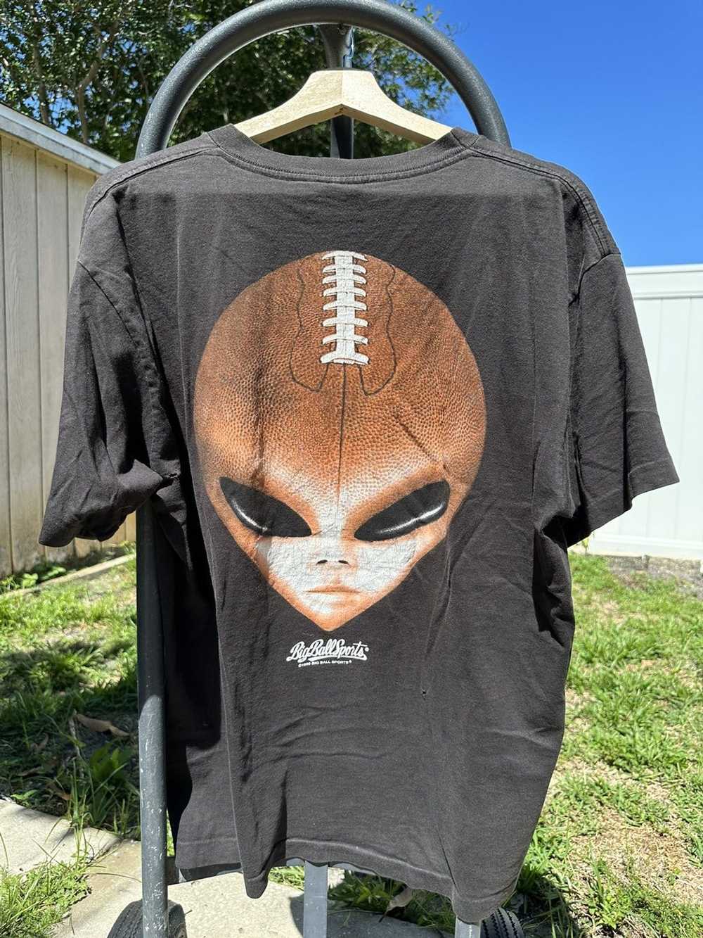 Vintage Vintage Alien Football Faded Tee - image 1