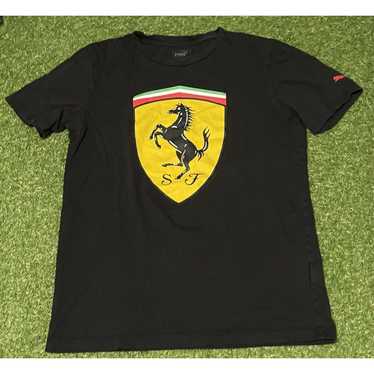 Puma Ferrari Tee Shirt - Black - Mens