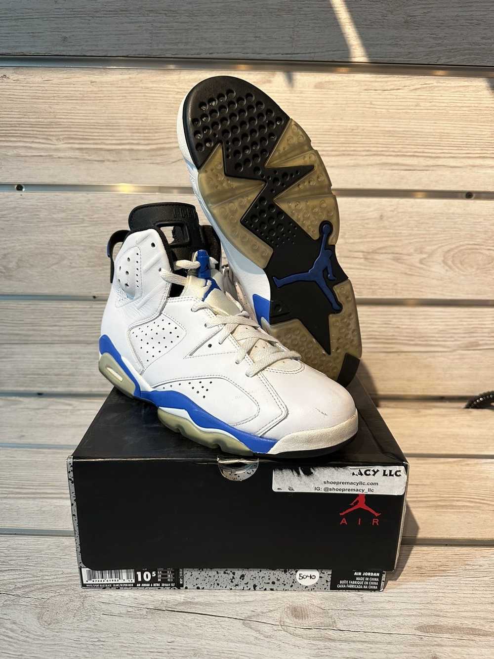 Jordan Brand VNDS Jordan 6 Retro Sport Blue (2014… - image 1