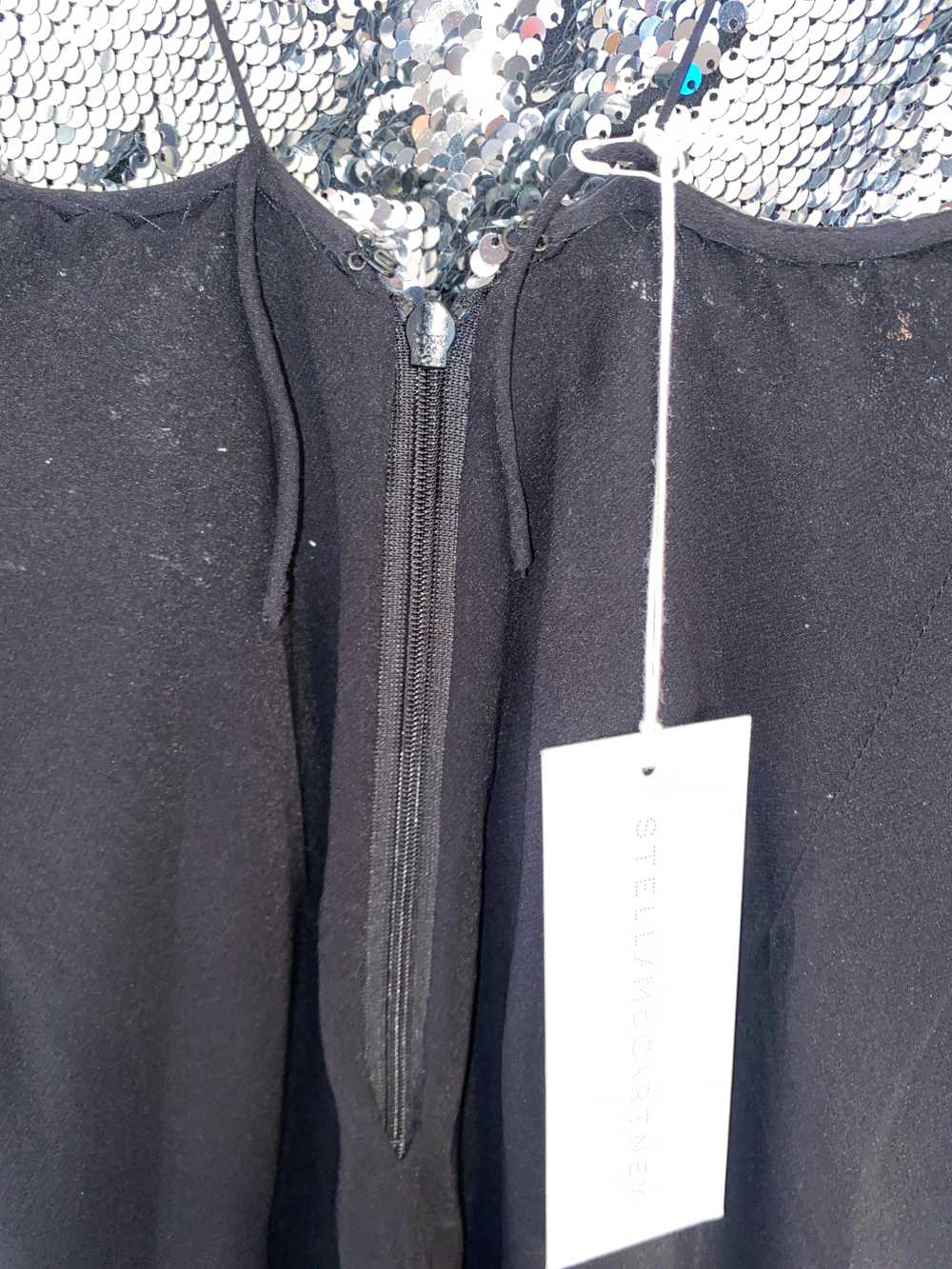 Stella McCartney Silver Sequin Midi Slip Dress - image 12