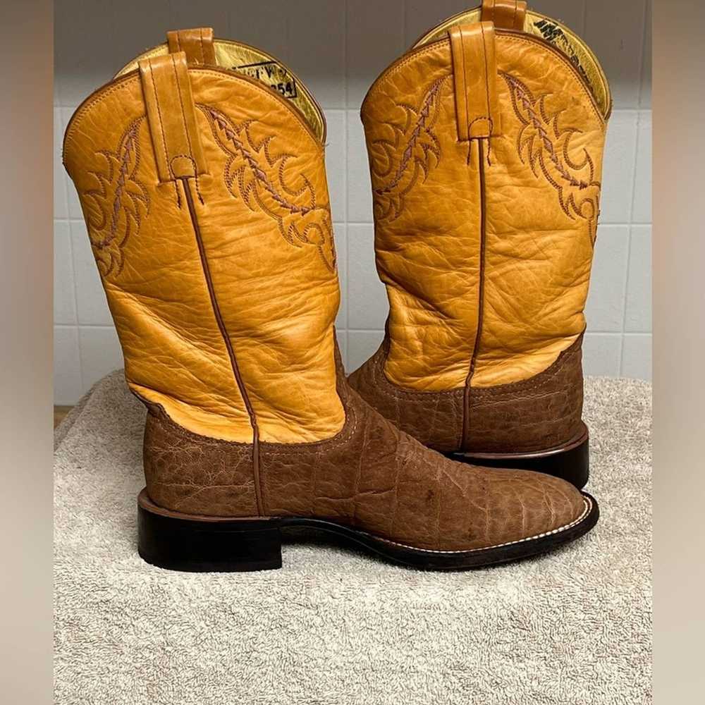 Nocona Nocona Boots Vintage Leather Cowboy Boots … - image 2