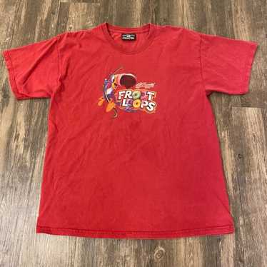 Steve And Barrys Vintage Froot Loops T Shirt Red S