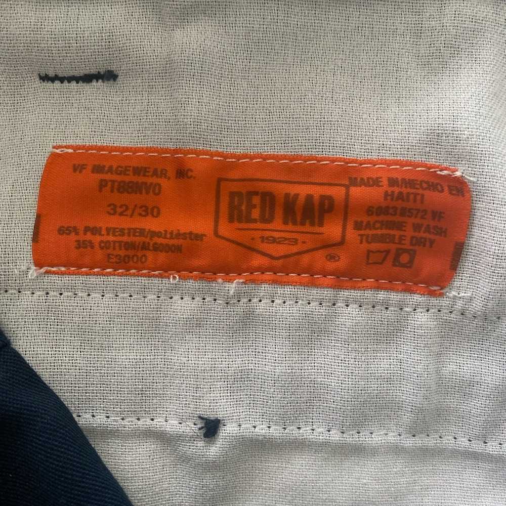 Thrifted Red Kap White Stripe Cargo Pants - image 3