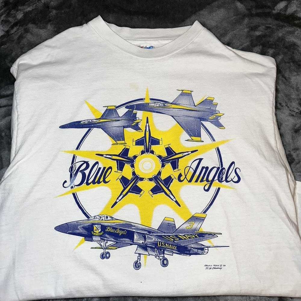 Single stitch blue angels - Gem