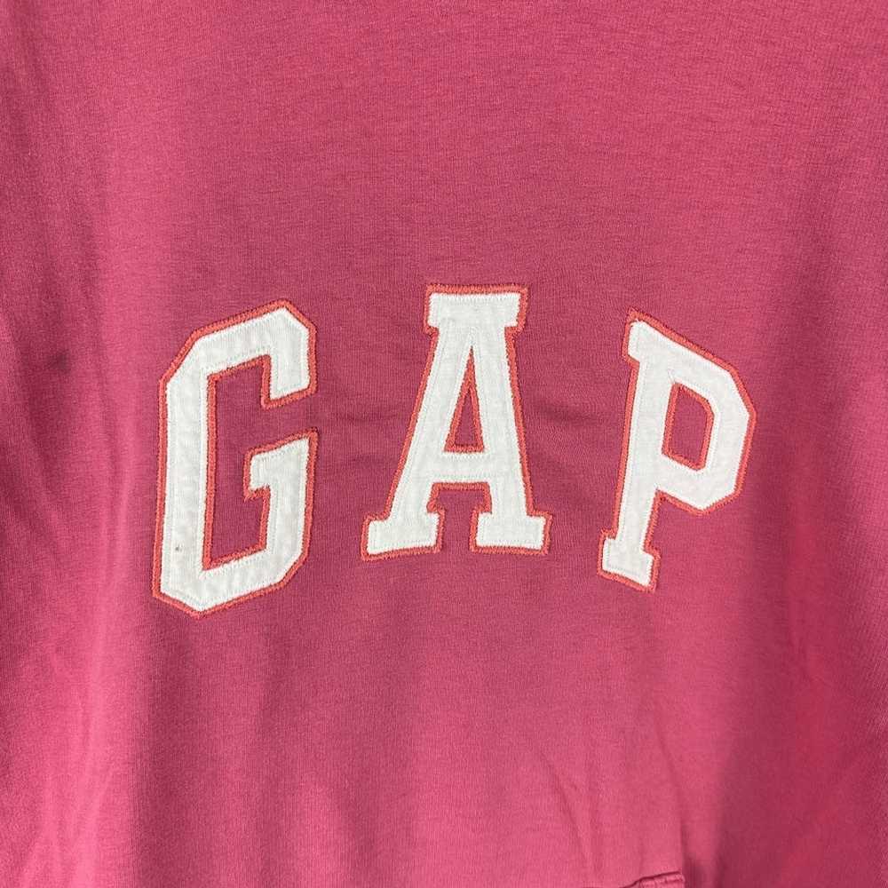 Gap × Streetwear Mens Y2K Gap Pink Spellout Pullo… - image 2