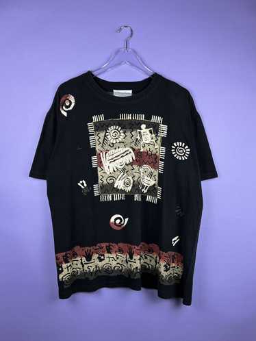 Streetwear × Vintage Vintage 90s Tribal Art Graph… - image 1