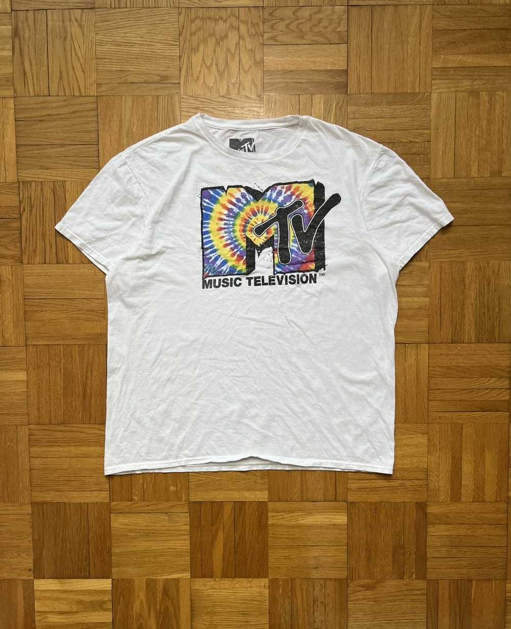 Mtv × Vintage Tshirt MTV Music Television logo tye - Gem