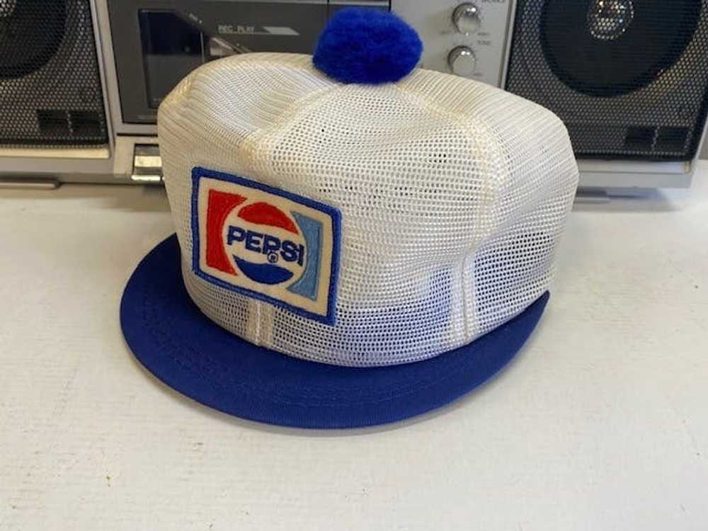 Other Vintage Pepsi trucker Hat Mesh Hat Snap Bac… - image 2