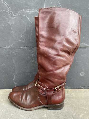 Burberry Vintage Burberry Harness Tall Riding Boot
