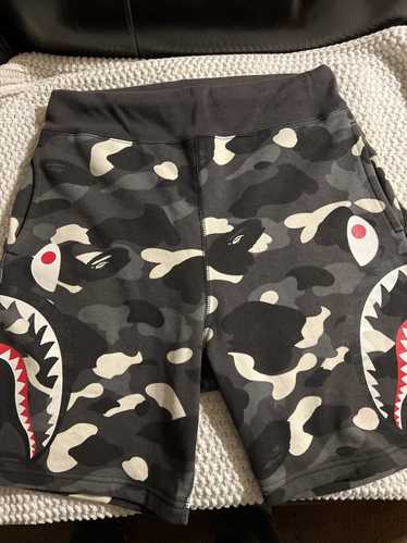 Bape City Camo Side Shark Sweat Shorts - Glow in … - image 1