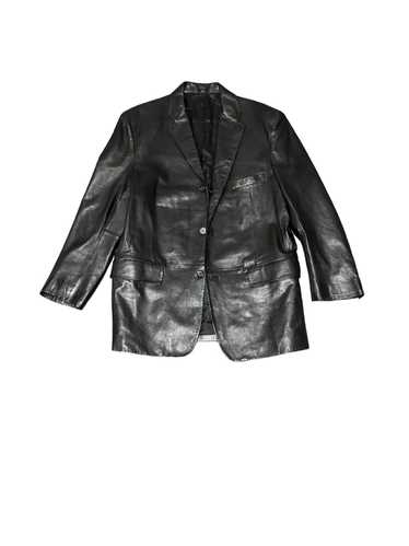 Alfani × Leather Jacket × Vintage Black Leather B… - image 1