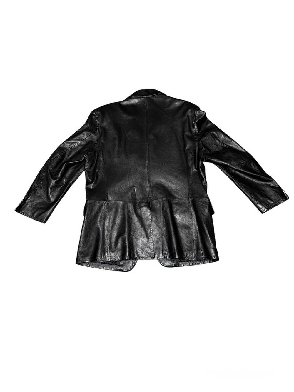 Alfani × Leather Jacket × Vintage Black Leather B… - image 2