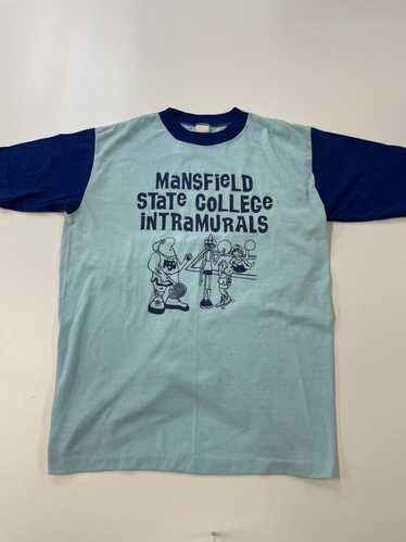 Vintage Washington Capitals T-shirt Grey Blue Single Stitch 