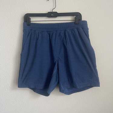 Rhone RHONE Striped Zip Pocket Stretch Shorts