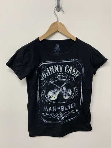 Zion Rootswear Vintage Johnny Cash Man in Black T… - image 1