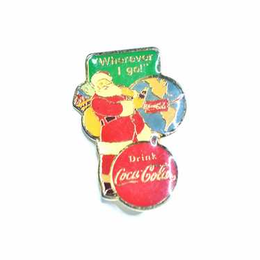 Coca Cola × Pins × Vintage 1943 Coca Cola Santa Pi
