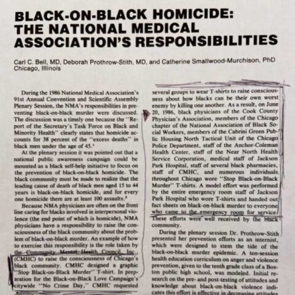 Vintage STOP BLACK ON BLACK MURDERS 1986 INTERCIT… - image 8