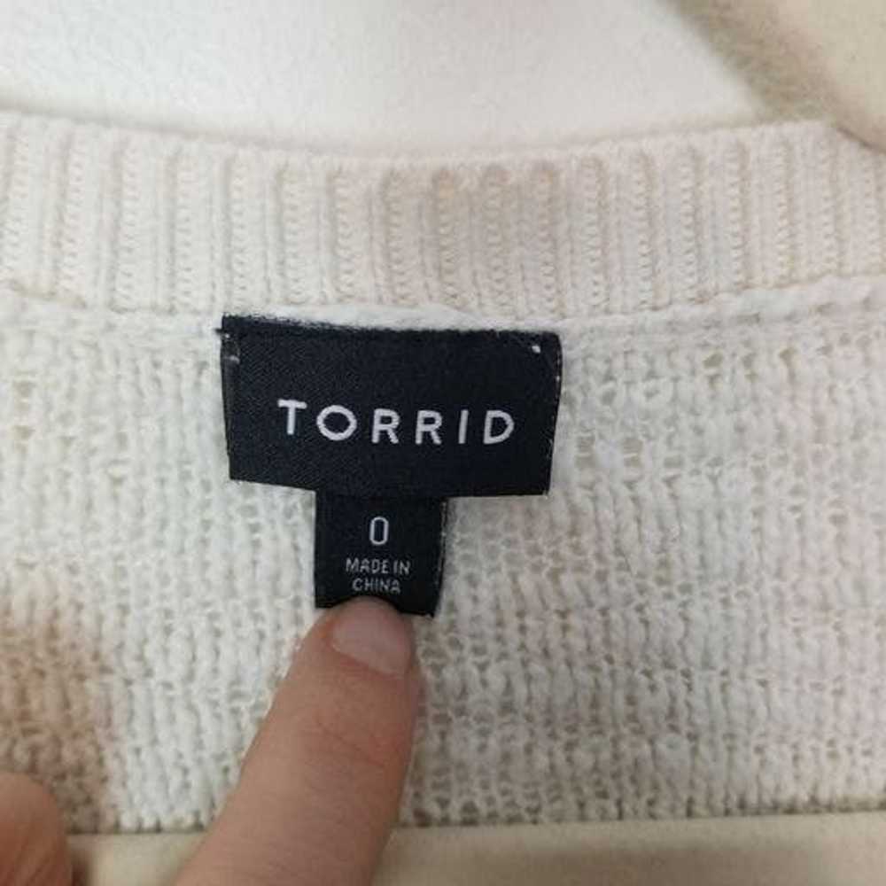 Other Torrid 0X Ivory 0X Long Sleeves V-Neck Knit… - image 7