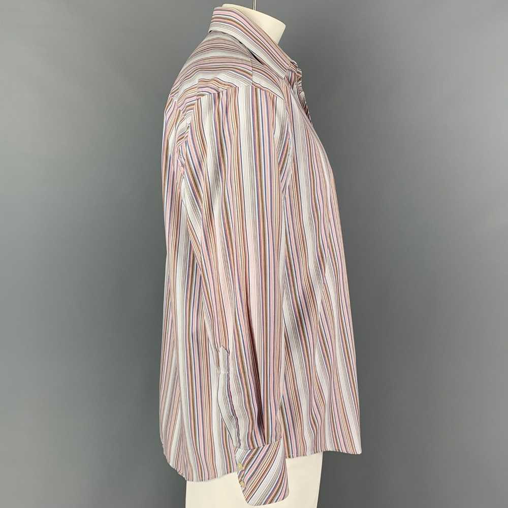 Ted Baker MultiColor Stripe Cotton Button Down Lo… - image 2