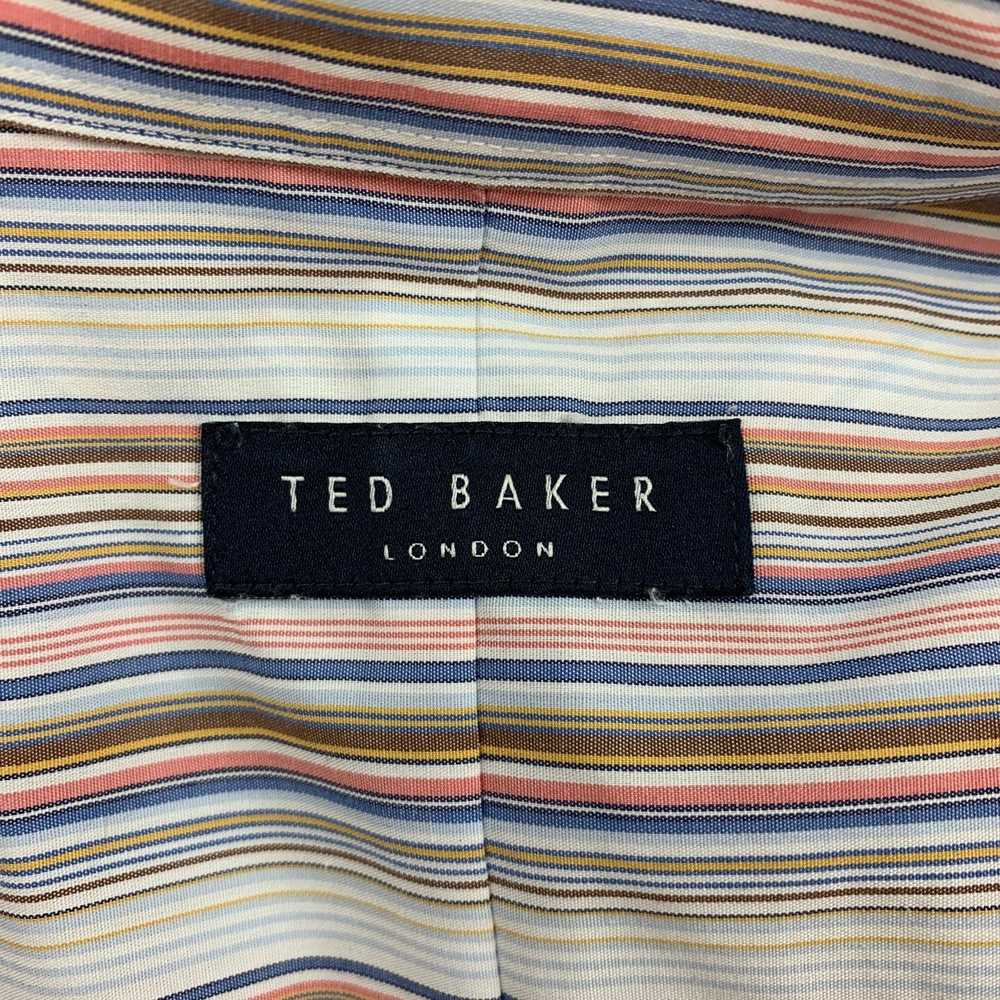 Ted Baker MultiColor Stripe Cotton Button Down Lo… - image 5