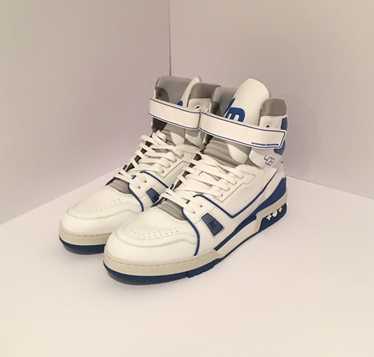 Louis Vuitton Men's 12 US Virgil Abloh White x Red High Top Trainer Sn –  Bagriculture