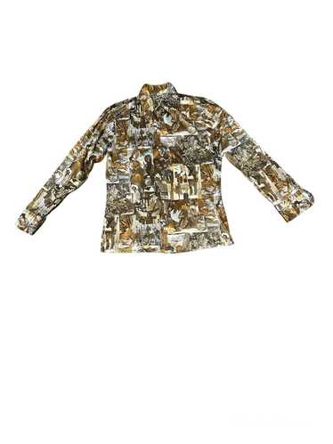 Vintage Abstract Art Button Up - image 1