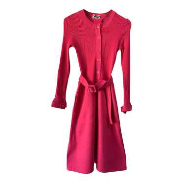 Rodier dress - Rodier candy pink A-line dress wit… - image 1