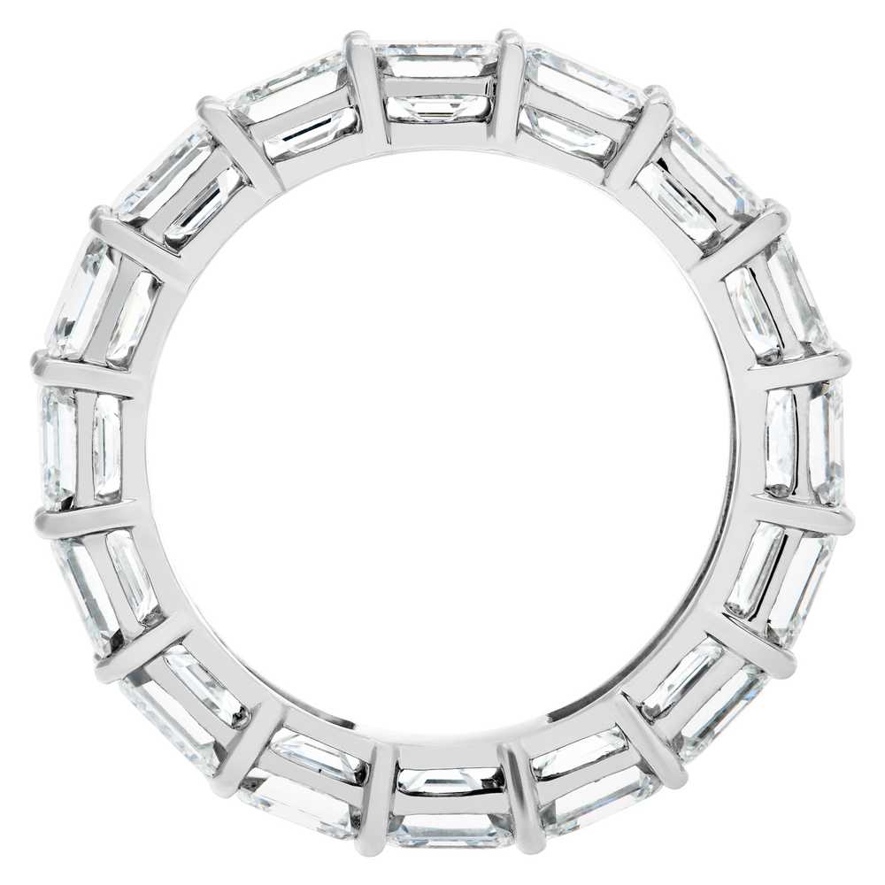 Diamond eternity band  asscher cut in platinum wi… - image 5