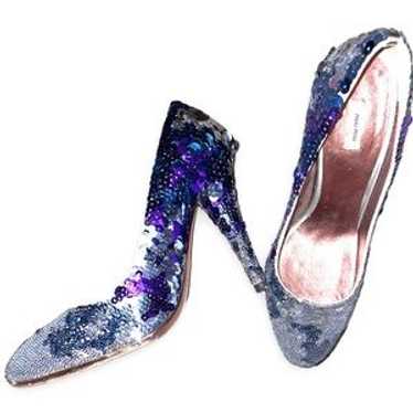 Miu Miu Sequin Heels Size 6.5 Worn Once - image 1
