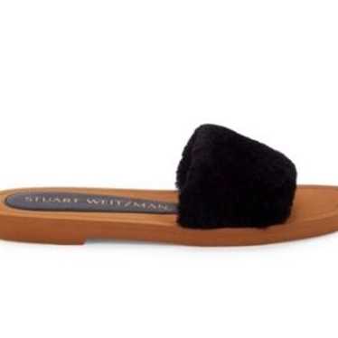 Stuart Weitzman Cammy Shearling Slides - image 1