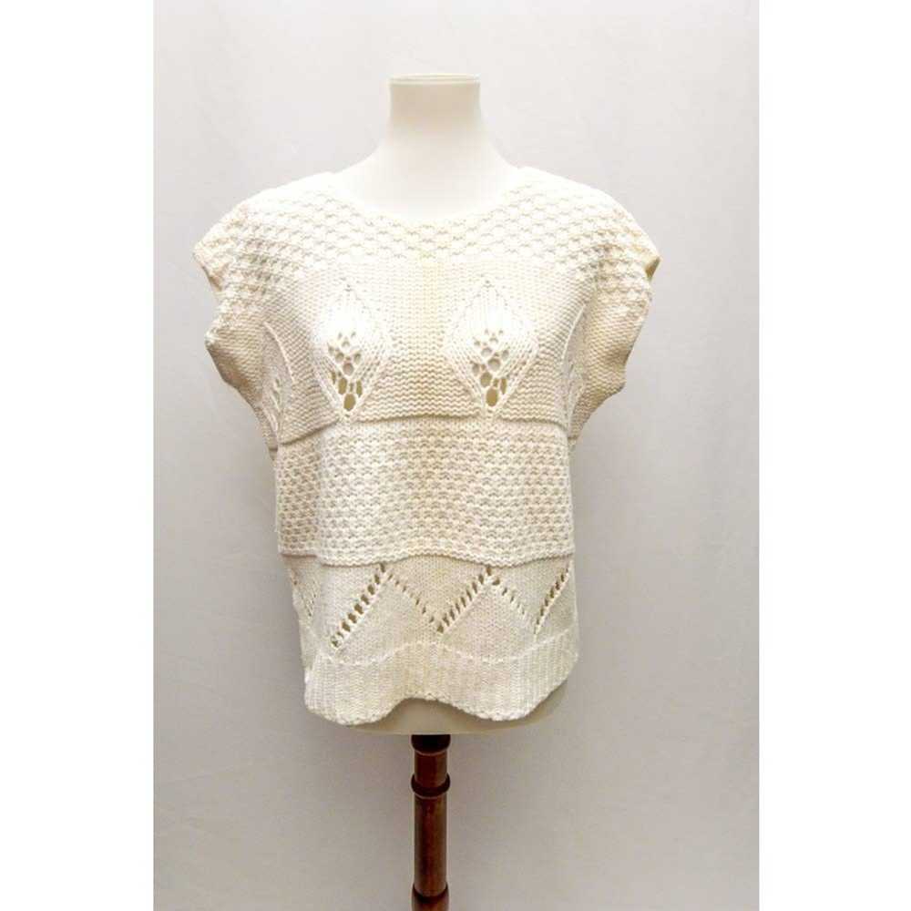 The Unbranded Brand Womens crochet blouse white L+ - image 1